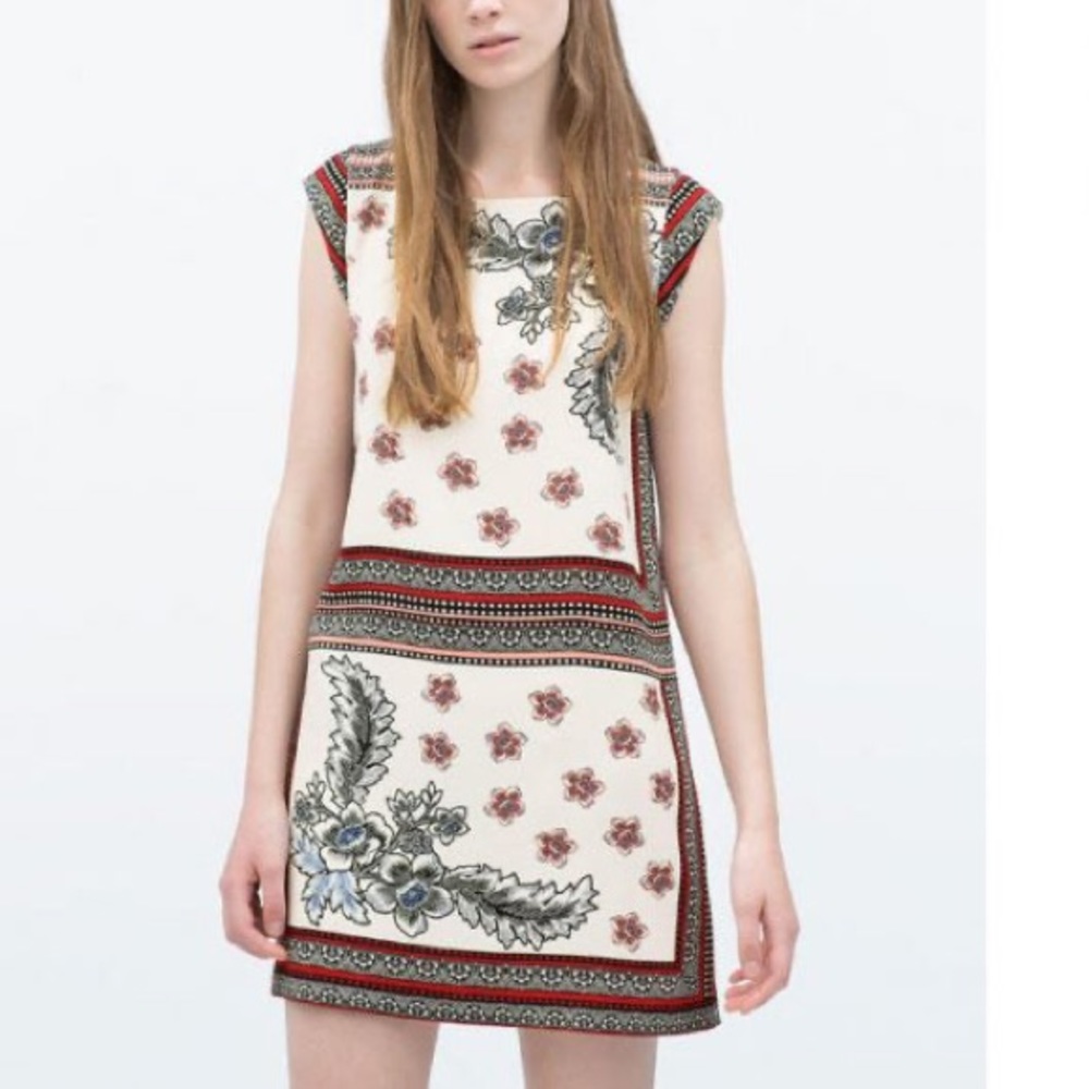 Zara boxy floral dress